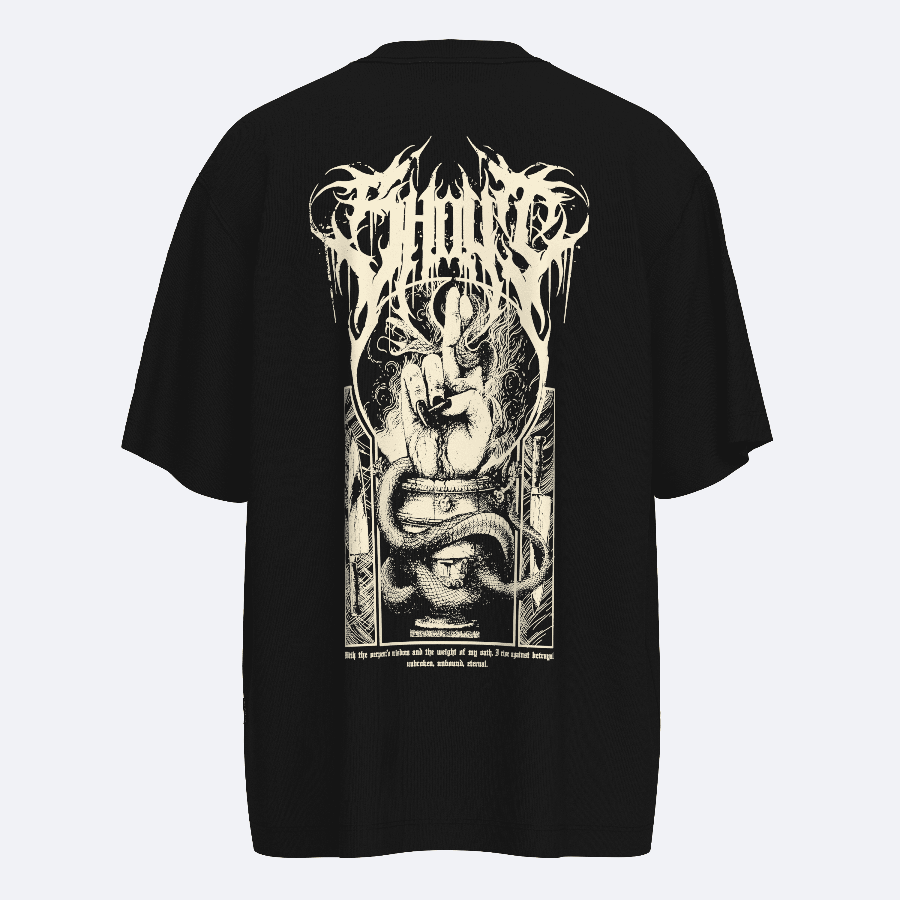 Shout Oversize Serpents Oath Unisex Tişört